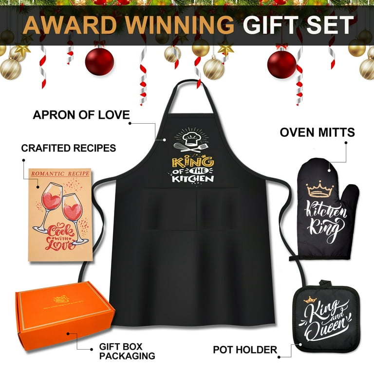 EUUPS Mr and Mrs Gifts for Couples Wedding Gift Engagement Gifts Bridal  Shower Gift Christmas Gifts for Couple Kitchen Gift Set Couples Cooking  Aprons