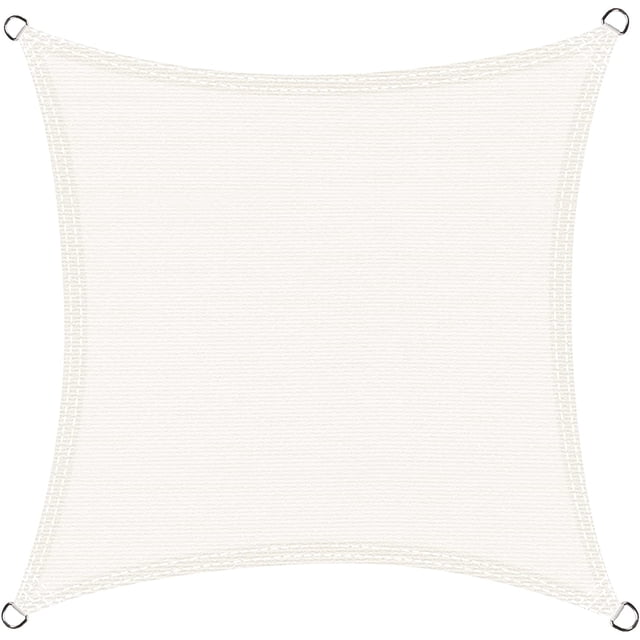 Toldo Vela de Sombra Cuadrada COOL AREA 2,5 x 2,5 metros Protección Rayos UV, Apto para Jardines y Terrazas, Resistente al Desgaste y Transpirable, Color Crema