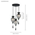 thumbnail image 2 of Xtricity - 3-Light Pendant, 15'' Wide, From the QueensDown Collection, Black, 2 of 3