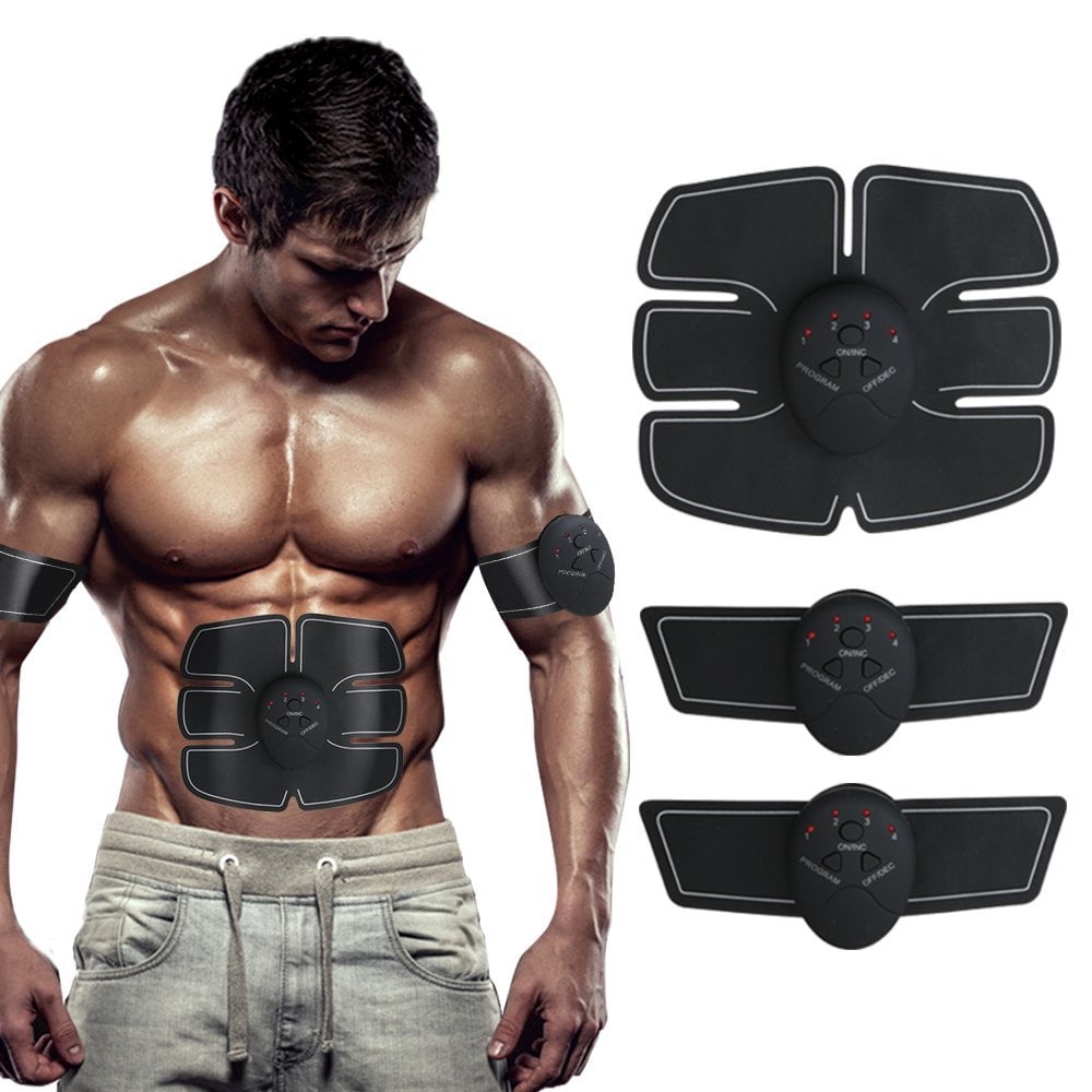 Vibration Belt Machine Ab Trainer EMS Abdominal Muscle Stimulator Fitness  Hot 