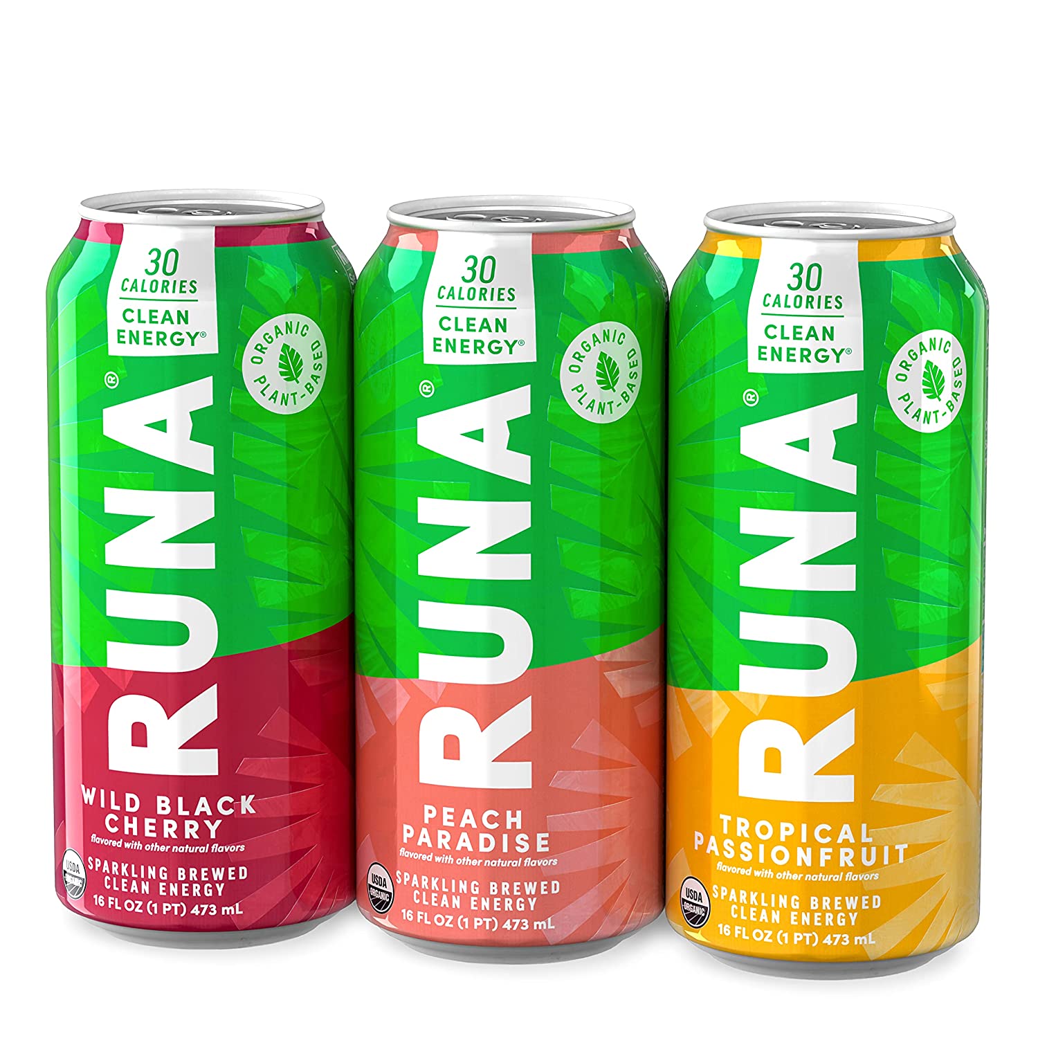 Organic Clean Energy Drink by RUNA BOLD Sampler Pack Organic Plant