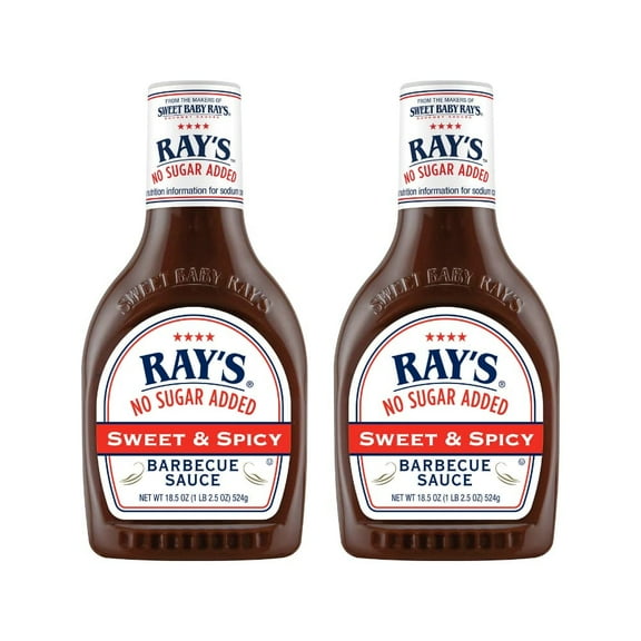 Sweet Baby Ray,S No Sugar Added, Sweet & Spicy, 18.5 Oz (Pack Of 2)