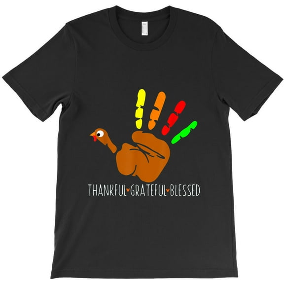 Thanksgiving Turkey Hand Print Funny Thanksgiving Day, Holiday Humor G4169 Unisex T-Shirt, Up to Size 5XL