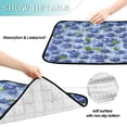 thumbnail image 4 of Qxltty Blueberry Gingham Cat litter Pads Pet Set of 3 Diaper Mats Center Anti-leakage Layer Absorbent Soft and Comfortable, 4 of 7
