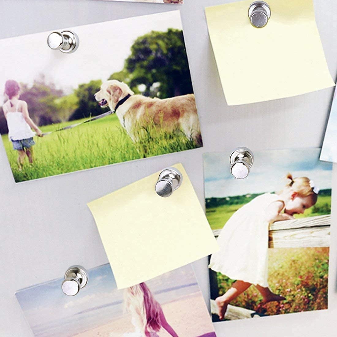 VNDUEEY 60 Pack Fridge Magnet Refrigerator Magnets, Whiteboard Magnets, Magnets Fridge, Small Strong Magnets for Kitchen, Office, School, Metal Decorative