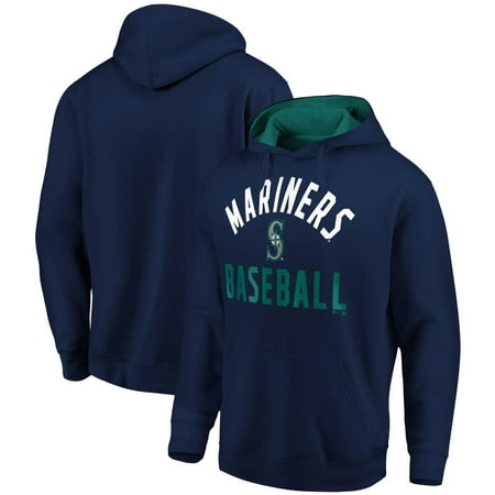 Seattle Mariners Fanatics Branded Team Pride Pullover Hoodie - Navy/Aqua