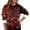 Wine, variant on Women's Casual Fashion Plus Velvet Thickened Christmas Print Hooded Sweatshirt for Warm and Comfortable Holiday Season
