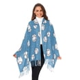 thumbnail image 3 of FORMRS Womens Scarf Winter Soft Long Big Warm Shawls Wrap Tassel Scarves, Baseballs Pattern, 3 of 9