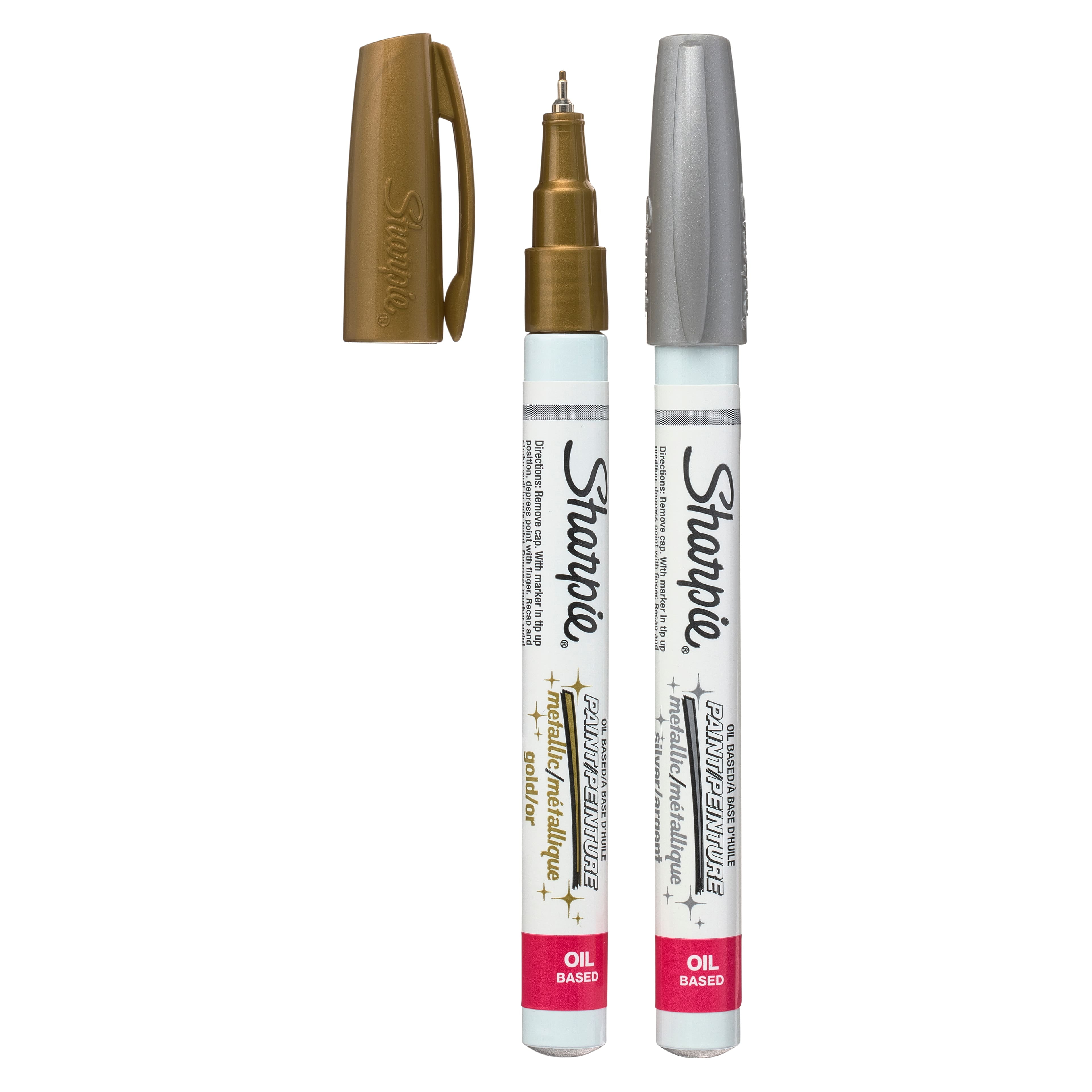 Sharpie® OilBased Paint Markers, Extra Fine Point Metallic Set