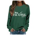 thumbnail image 1 of WEAIXIMIUNG Robe Sweat-Shirt Surdimensionnée Manches Courtes Automne et Hiver Imprimé Lettre Col Rond Épaule Manches Longues Pull Décontracté (4), 1 of 4