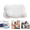 Cloud Pillow-White-A3, variant on Ergonomic Cloud Pillow – Soft & Supportive Memory Foam Pillow for Side, Back & Stomach Sleepers, Breathable Pillowcase for All-Night Comfort Blue