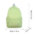 thumbnail image 2 of Bmisegm Student Backpack Street Trend Simple Solid Color Casual Versatile Shoulders Bag Large Capacity College Bag Mini Backpack Purse Black One Size, 2 of 3