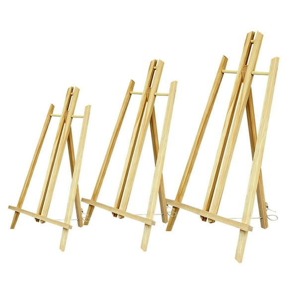 BCMMKLPP Adjustable Wooden Painting Easel, Art Easel Stand Hold, Painting Canvas for Wedding Sign and Poster, Drawing for Adults, Begginners and Students