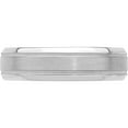 thumbnail image 4 of 14K White Gold Standard Comfort Fit Brush Satin Fancy Band (Size 13.5) Made In United States wb101s-13.5, 4 of 5