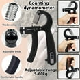 thumbnail image 5 of Arcticwind Counting Hand Grip Strengthener Set, Hand Strength Exerciser - Finger Exerciser, Grip Strength Trainer, Finger Stretcher, Stress Relief Grip Ball - Adjustable Resistance 11-132 Lbs, 5 of 6