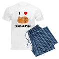 thumbnail image 6 of CafePress - I Love Guinea Pigs Men's Light Pajamas - Men's Light Loose Fit Cotton Pajama Set, 6 of 7