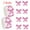 Glitter Pink, variant on KOYPTL 2 Rolls Christmas Pink Bows Stickers 1000 Pcs Waterproof Self-Adhesive Bowknot Stickers Decals for Gift Wrapping Craft Decor Christmas Decorations for Home Decor Xmas Gifts for Women Girls