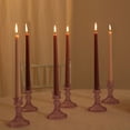 thumbnail image 2 of Efavormart 12 Pack | Metallic Mixed Dusty Rose 10" Premium Wax Taper Candles, Unscented Candles, 2 of 10