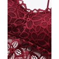 thumbnail image 4 of MarinaVida Women's Lace Camisole Strappy V Neck Vest Sexy Bralette Cami Crop Top, 4 of 6