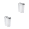 thumbnail image 3 of Yuarrent PP Transparencia e higiene combinadas El tanque de almacenamiento perfecto para su cocina Caja divisoria de almacenamiento transparente gris 2Conjunto, 3 of 6