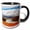 Black/White, variant on 3drose, Alaska, Noatak National Preserve. Arctic Tundra in Autumn Colors., 11oz Two-tone Black Mug