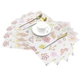 thumbnail image 2 of YFYANG Washable Heat-Resistant Placemats, 70% PVC/30% Polyester, Blooming Flower Patterns Kitchen Table Mat, 12" x 18" 6 Piece, 2 of 6