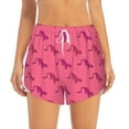 thumbnail image 2 of Goofa Leopard Print Printed Women 2 in 1 Running Shorts,Quick Dry Athletic Workout Shorts,High Waisted Athletic Shorts with Liner Pockets-Small, 2 of 9
