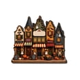 thumbnail image 2 of Lilixerw Halloween House Scene Decoration, Spooky Town Building Welcome Sign with Ghost and Pumpkin Accent, for Entryway, Porch and Wall Display, 7.87x6.37 inch, 2 of 6