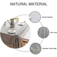 thumbnail image 3 of Rustic Lattice Tablecloth Cotton Linen Grey Square Table Cloths for Kitchen Dining,Party,Holiday,Christmas,Buffet,55"x55", 3 of 6