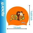 thumbnail image 2 of Sporti Zodiac Aries Silicone Swim Cap, Snug Fit, Contoured, Latex-Free, 2 of 8