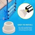 thumbnail image 2 of 2 Pcs Pool Ladder Bumper Protectors Pool Rubber Ladder Foot Covers For Most Swimming Pool Ladder, 2 of 4