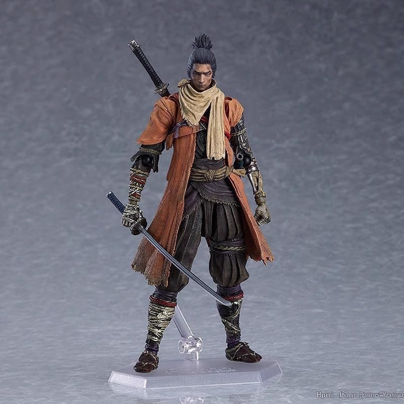 New Sekiro Figure, Fighting Standing Sekiro Action Figures 15cm/5.9inch PVC Character Figurine Cosplay Model Collectible Handicrafts for Anime Fans Gift