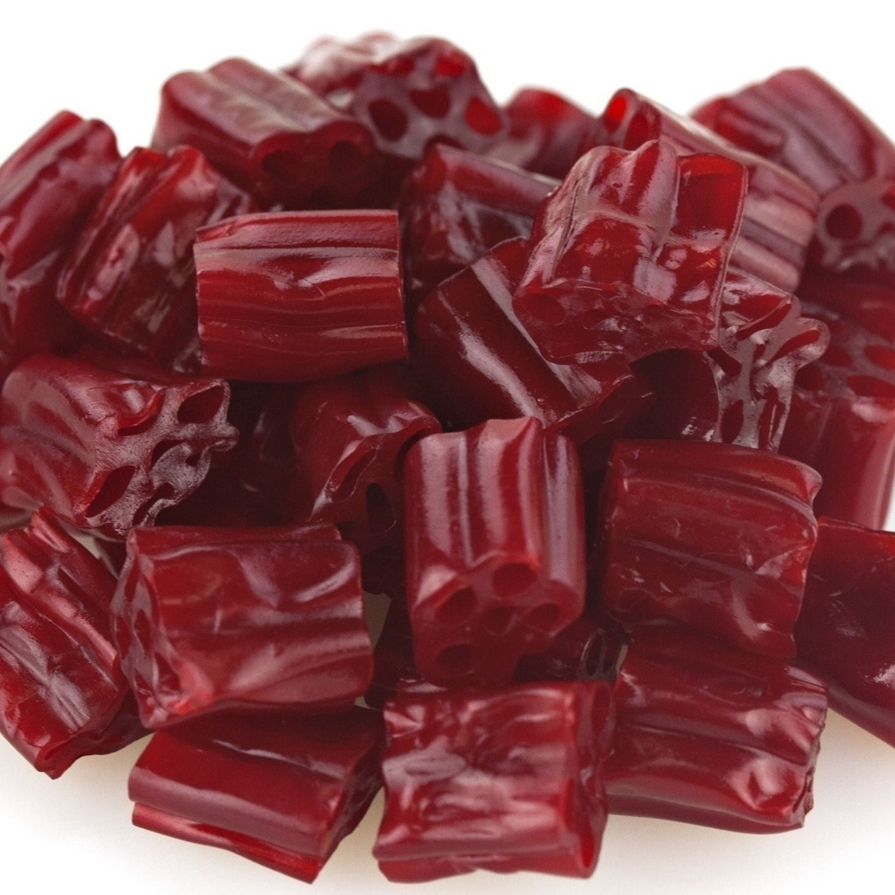 WinCrest Bulk Cherry Licorice Bites - 5 Lb Case