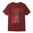 thumbnail image 4 of mgoYE July 4th Mens Casual Tee Mens American Flag Shirts: 4th of July T-Shirt USA Flag 1776 Patriotic Short Sleeve Memorial Day Tops -XL, 4 of 4