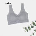 thumbnail image 1 of Lovito Sujetador Encaje con Almohadillas Extraíbles Casual L00001 (Beige/Rosado/Negro/Gris), 1 of 4