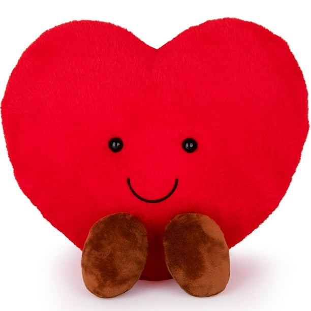 Juguete de amor de peluche con forma de corazón ArtCreativity, tamaño grande, 35 x 30 x 8 cm