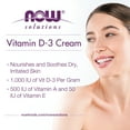 thumbnail image 4 of NOW Solutions, Vitamin D-3 Cream 1,000 IU per Gram, High-Potency, Intense Moisture, 4-Ounce, 4 of 7