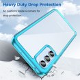 thumbnail image 3 of Dteck for Samsung Galaxy A54 5G Case, Shockproof Advanced Soft TPU Bumper Hard Clear PC Back Slim Fit Anti-Scratch Lightweight Protective Cover, Blue, 3 of 8