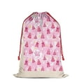 thumbnail image 3 of Christmas Bags Drawstring,Pink Christmas Tree Pattern Large Xmas Christmas Gift Bags,Reusable for Xmas and New Year Party Favors and Supplies,27.6" X 19.7", 3 of 6