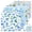 8Pcs-Blue Floral, variant on Threns 16Pcs Quilting Cotton Fabric Squares Sheets, 10" x 10" Floral Printed Craft Fabric for DIY Sewing Scrapbooking Quilting Craft Patchwork
