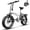 White, variant on AOANGO 1000W Folding Electric Bike, 48V 20.8AH Removable Battery, 30+MPH 80 Miles, 20" Anti-Slip Fat Tire All Terrain Adult Commute Ebike