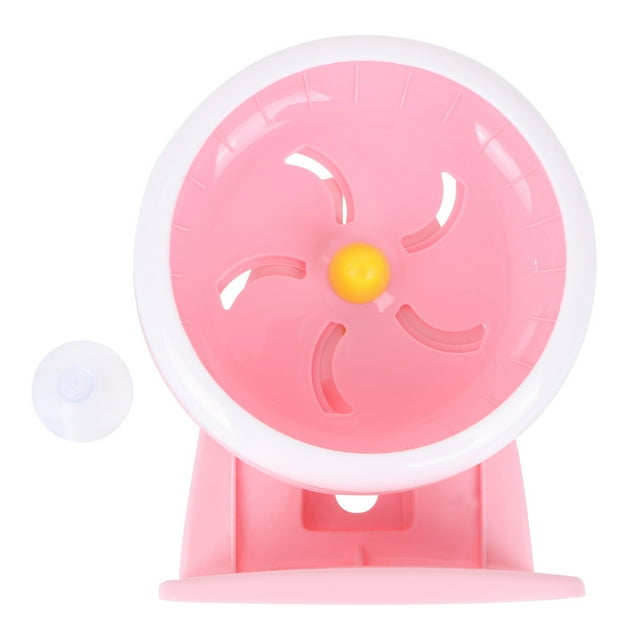 Shisuyan Hamster Mouse Mice Toys Pets Running Sports Exercise Wheel Jogging Wheel with Holder for Pets (Random Color)