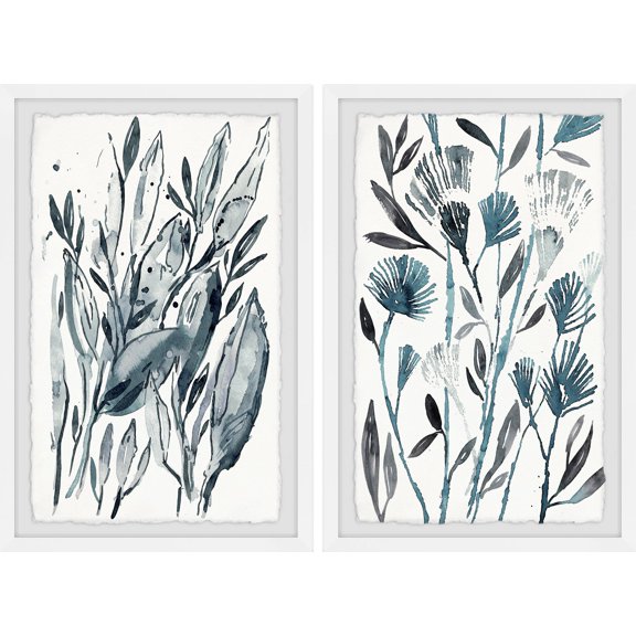 Marmont Hill Winter Bushes Diptych