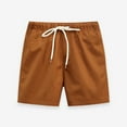 thumbnail image 4 of WOLLED Toddler Baby Boys Summer Cotton Shorts Kids Solid Color Short Pants Casual Elastic Waist Sport Jogger Sweat Shorts 2-8T, 4 of 10