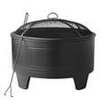 Better Homes & Gardens 26" Damon Deep Bowl Wood Burning Steel Fire Pit