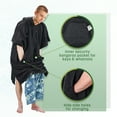 thumbnail image 2 of Catalonia Surf Swimming Poncho Changing Towel Robe,Quick Dry Microfiber Changing Robe with Opening Front Pocket and Hood for Outdoor Indoor Unisex, 2 of 7