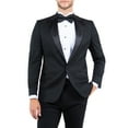 thumbnail image 2 of Mens Black Tuxedo, Jacket Slim Fit Peak Lapel, 2 of 4