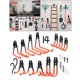 thumbnail image 5 of ganchos de garaje Ganchos de cochera, 14 paquetes de ganchos utilitarios de montaje en pared de material acero ganchos de almacenamiento de cochera doble perchas con Magideal ganchos de garaje, 5 of 7