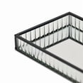 thumbnail image 5 of Veldra Black Rectangular Fluted Glass Tray, 5 of 7