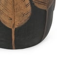 thumbnail image 3 of Duso Lightweight Concrete Outdoor Side Table, Black and Antique Copper, 3 of 6
